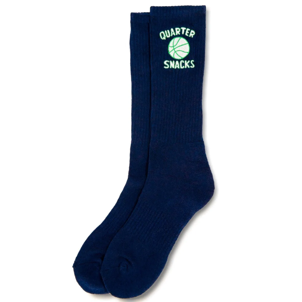 Quarter Snacks Ball Is Life Sock Navy