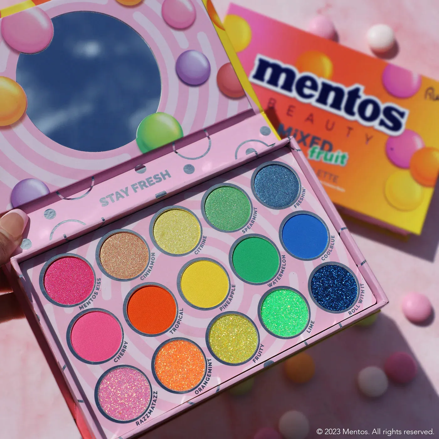 Rude Cosmetics Mentos Mixed Fruit Neon Eyeshadow Palette