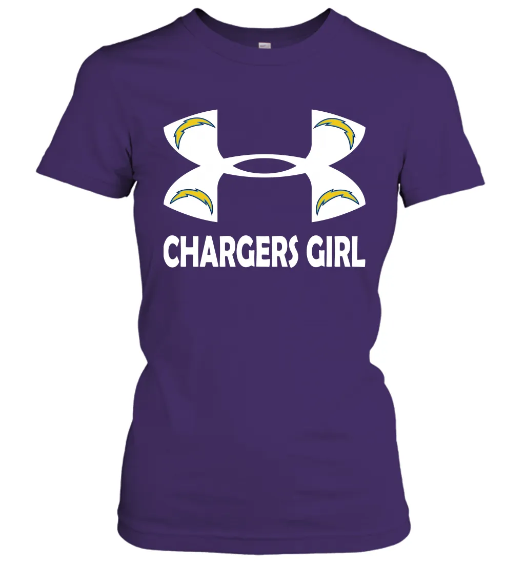 San Diego Chargers Girl Under Armour Football Short Sleeve