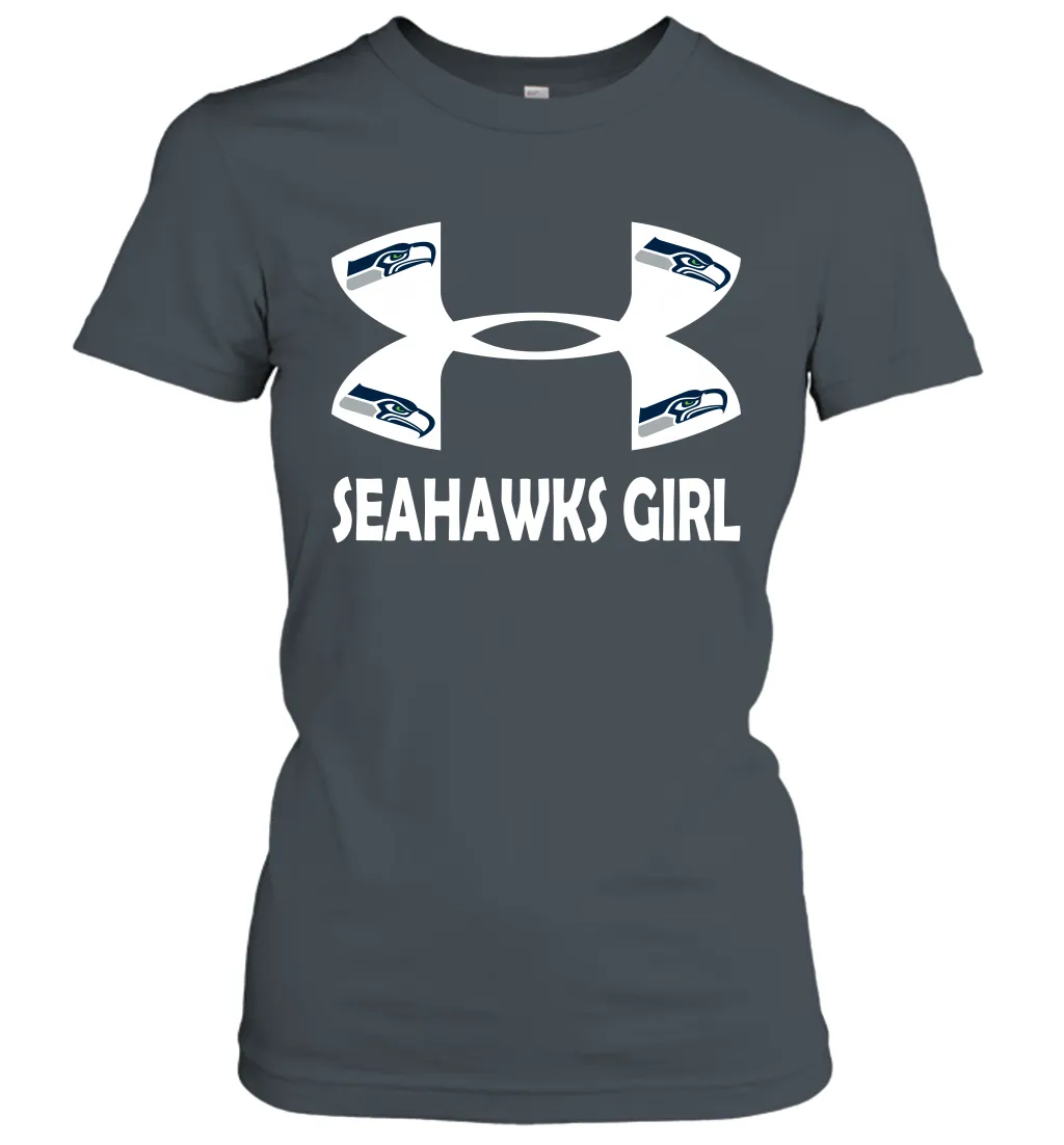 Seattle Seahawks Girl Under Armour Football Short Sleeve