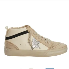 SHUSHOP Paulina White Mid Top Sneaker