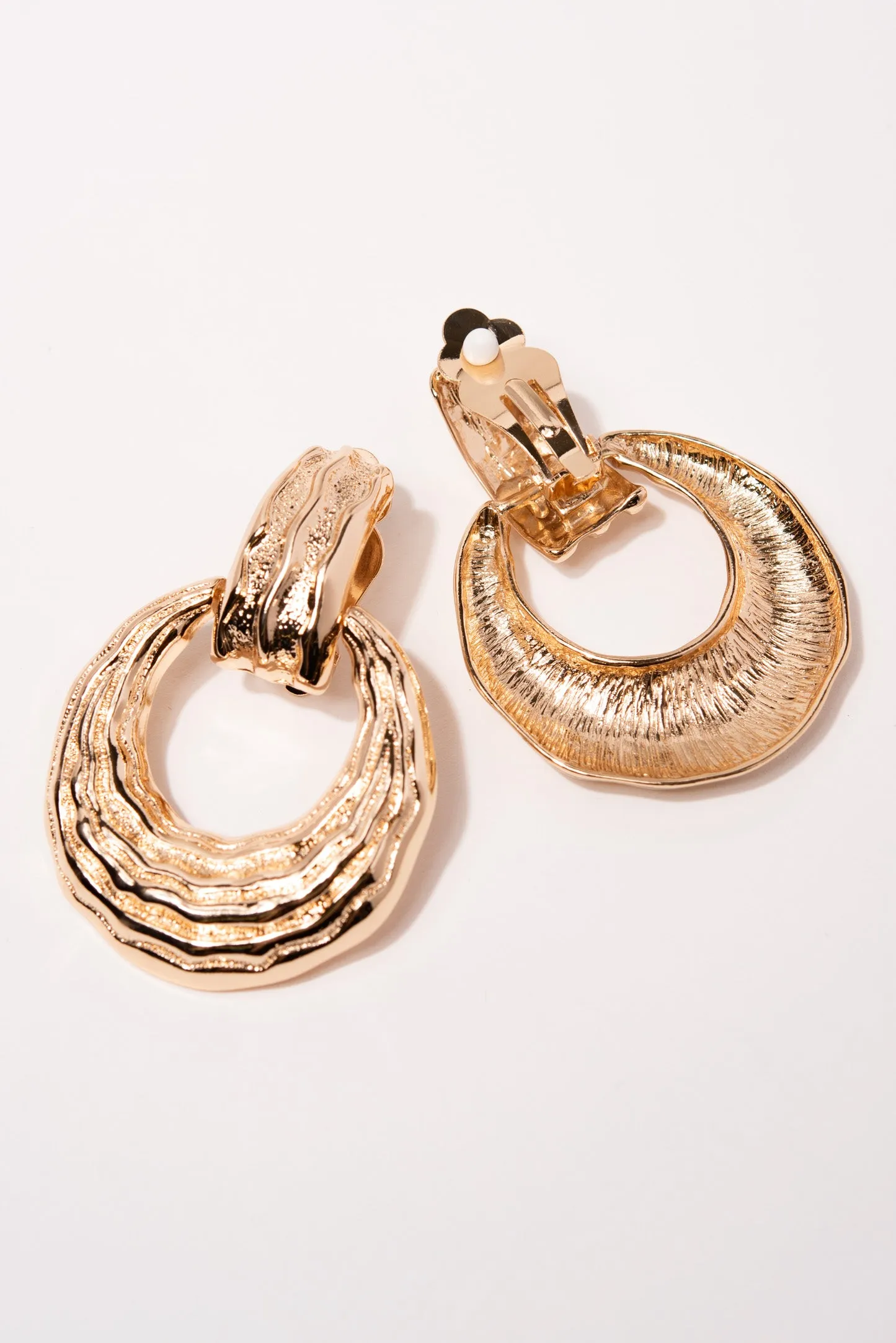 Sofi Vintage Door Knocker Clip-on Earrings