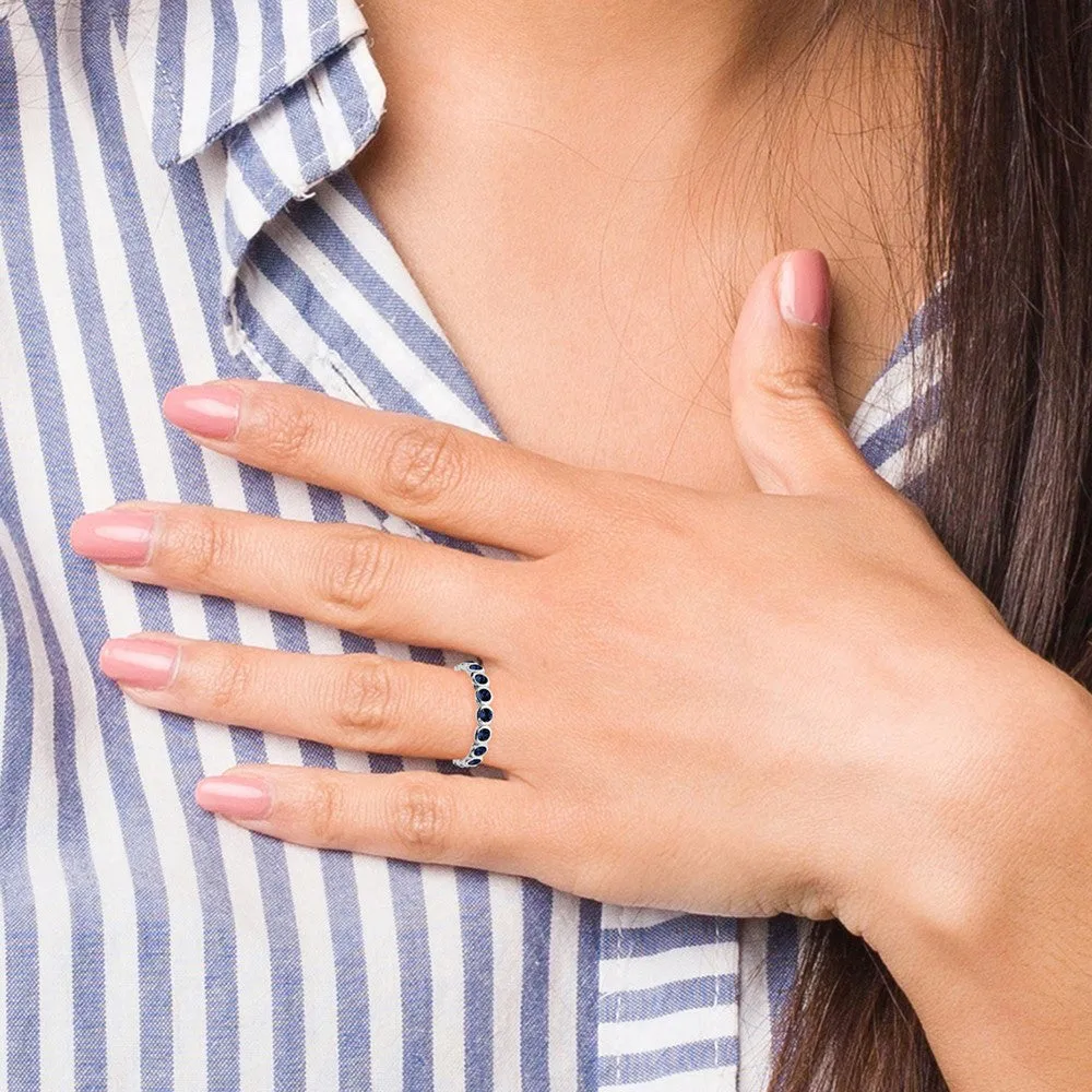 Stackable Expressions September Swarovski Ring in Sterling Silver