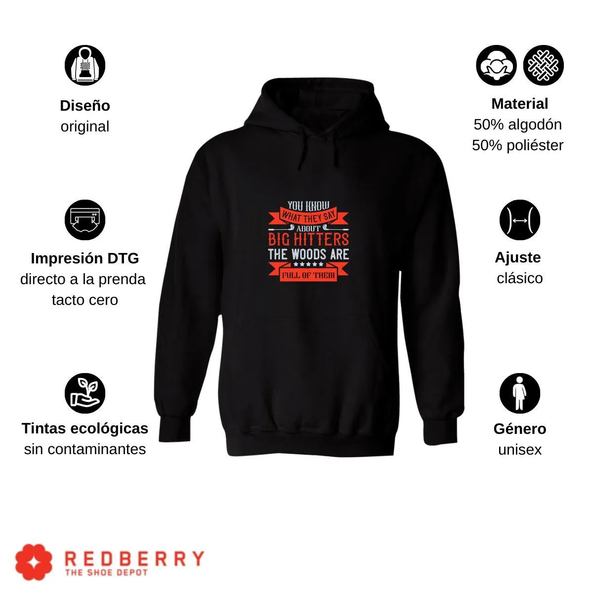 Sudadera Hombre  Hoodie Golf Deporte Frases 048