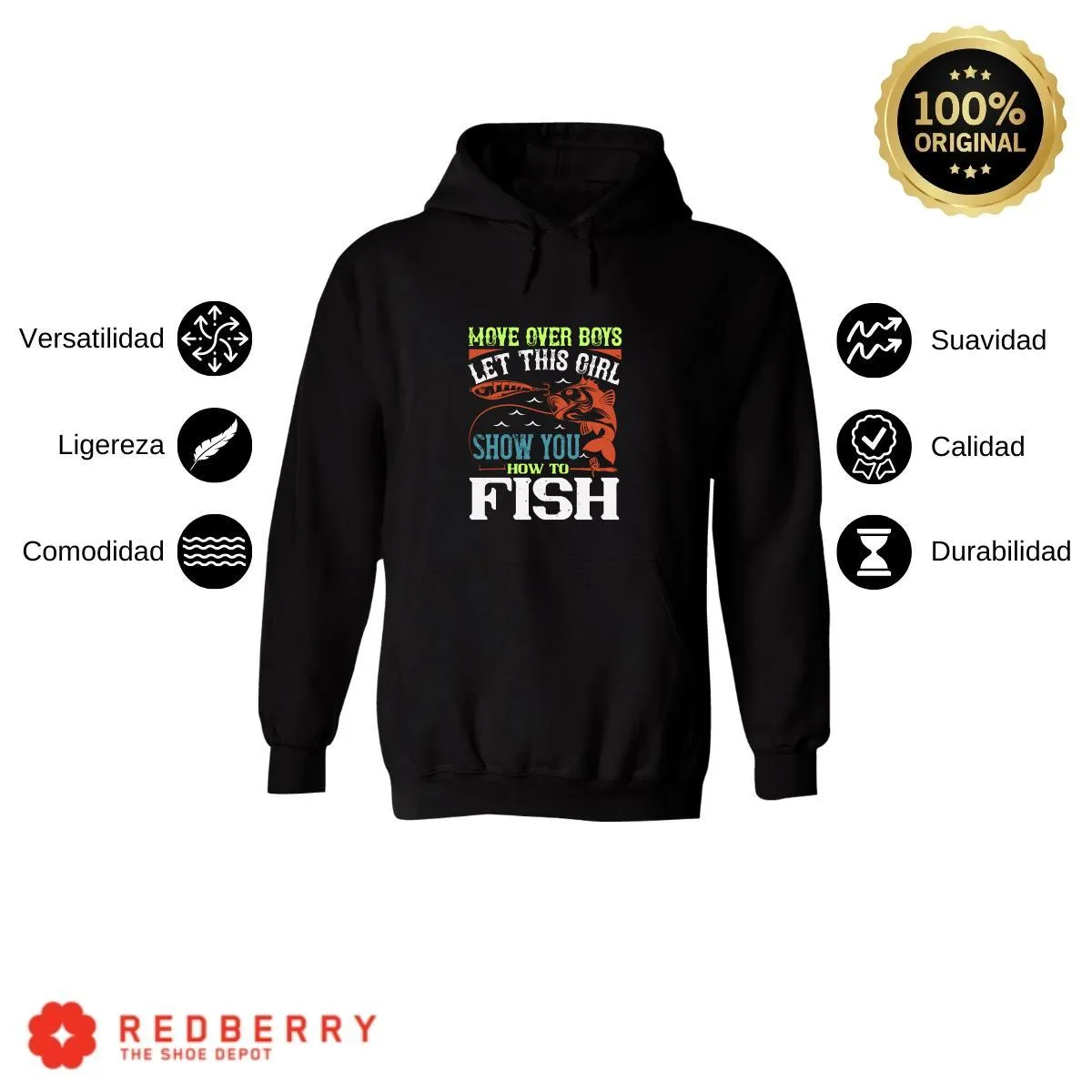 Sudadera Hombre  Hoodie Pescador Fishing Pesca 037