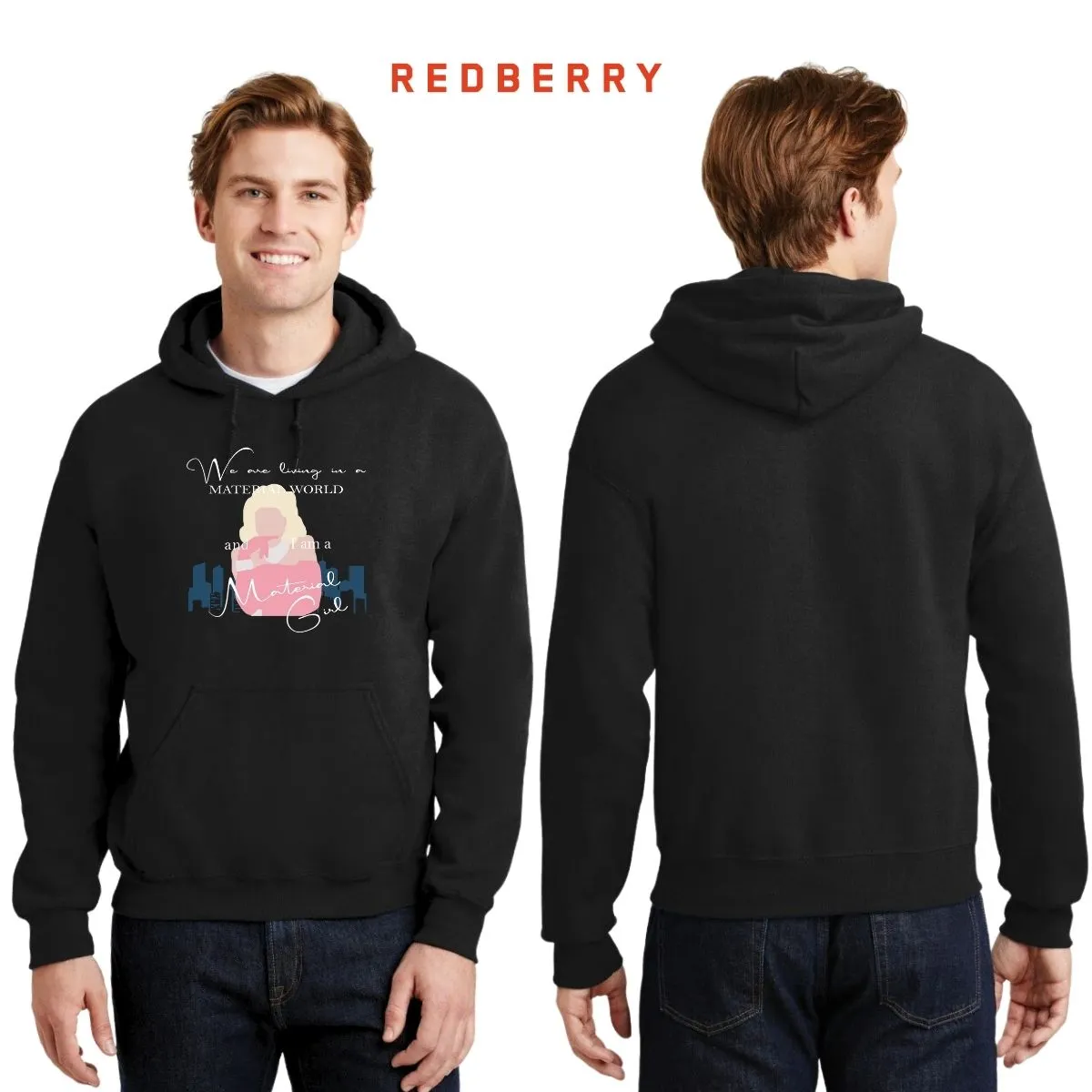 Sudadera para Hombre Hoodie Material girl