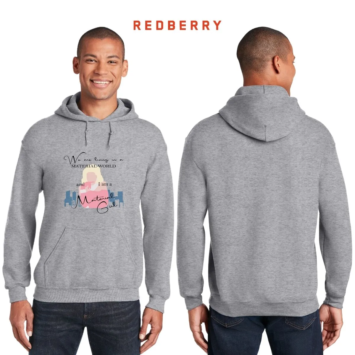 Sudadera para Hombre Hoodie Material girl