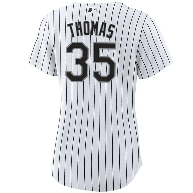 Women's Chicago White Sox Frank Thomas Replica Home Jersey - White