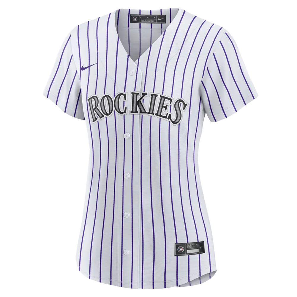 Women's Colorado Rockies Charlie Blackmon Home Player Jersey - White