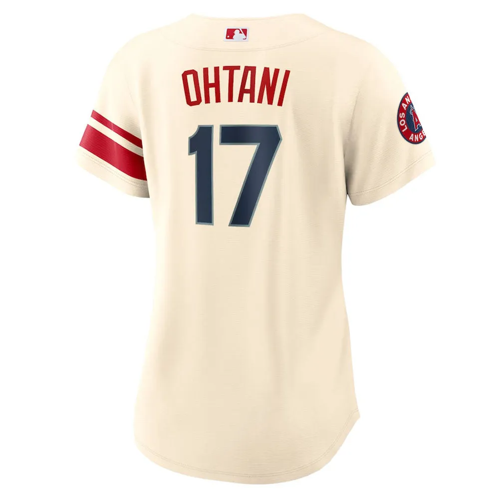 Women's Los Angeles Angels Shohei Ohtani City Connect Replica Jersey - Cream