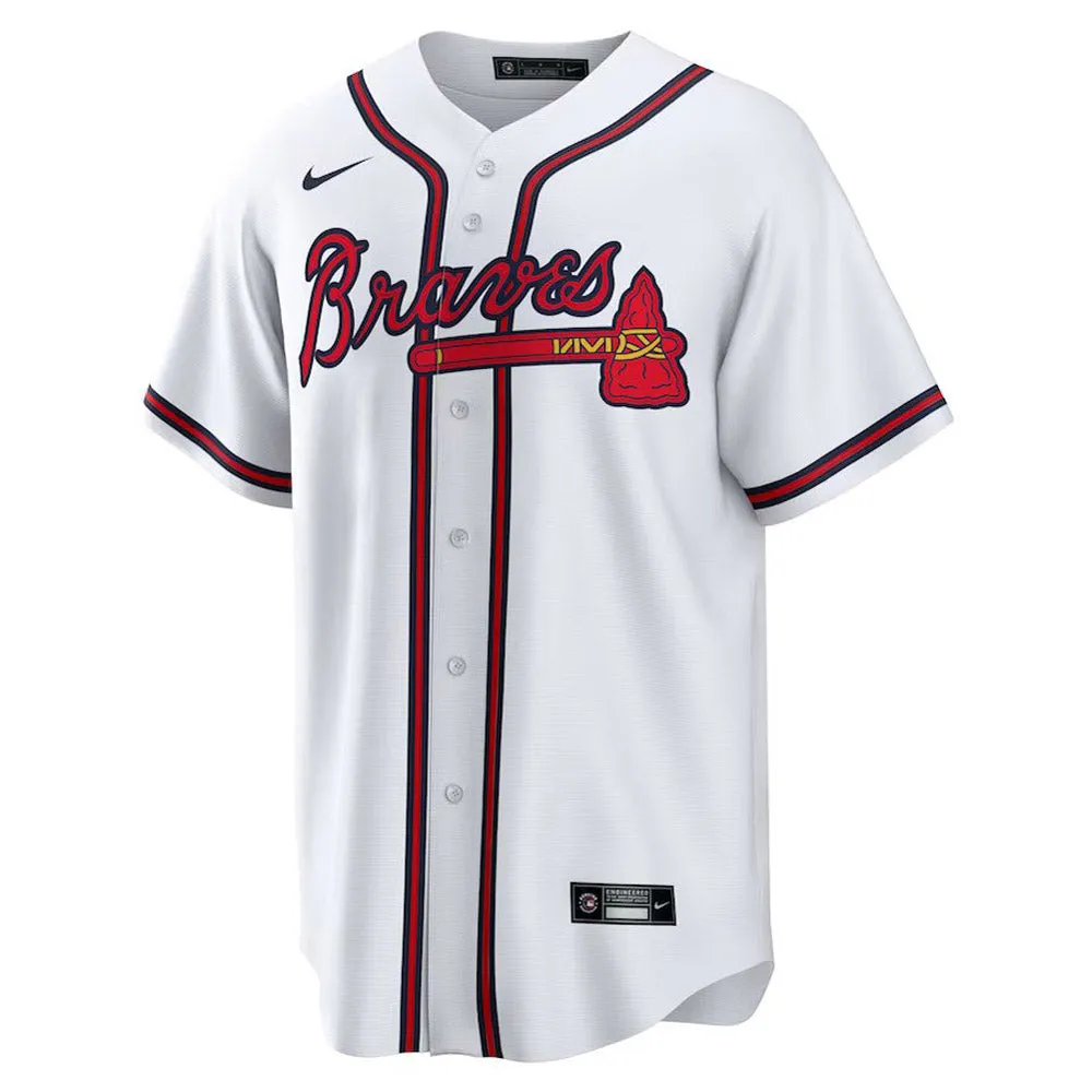 Youth Atlanta Braves Austin Riley Cool Base Replica Home Jersey - White