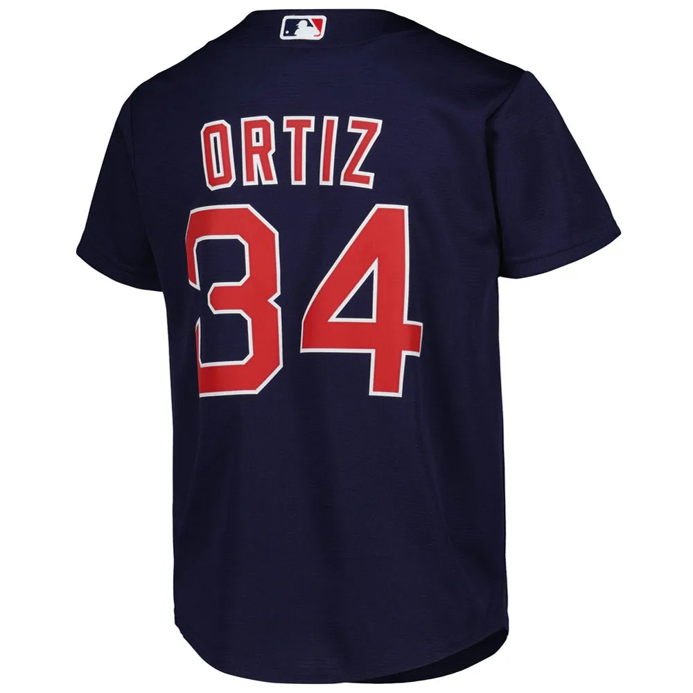 Youth Boston Red Sox David Ortiz Hall of Fame Player Jersey - Navy