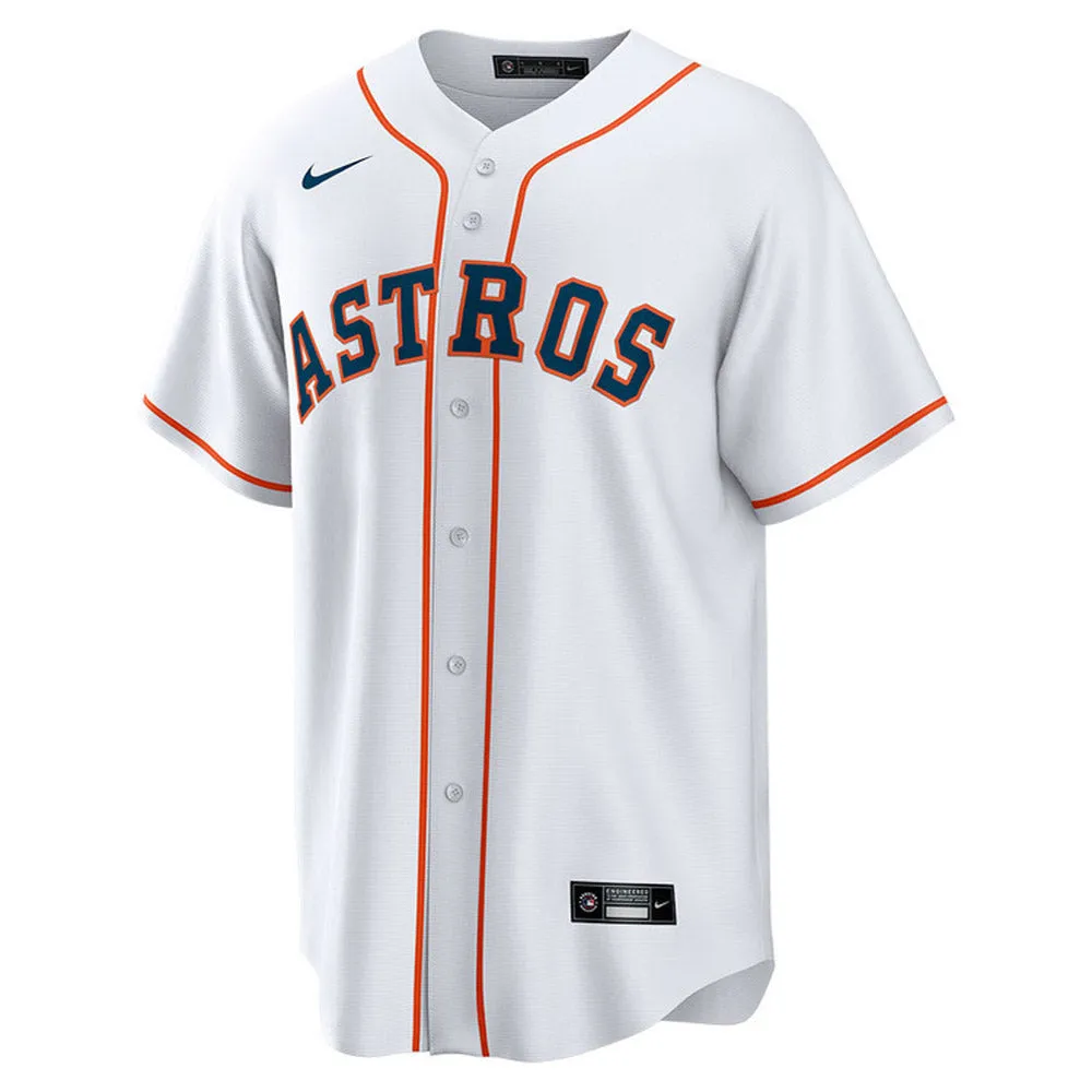 Youth Houston Astros Framber Valdez Cool Base Replica Home Jersey - White