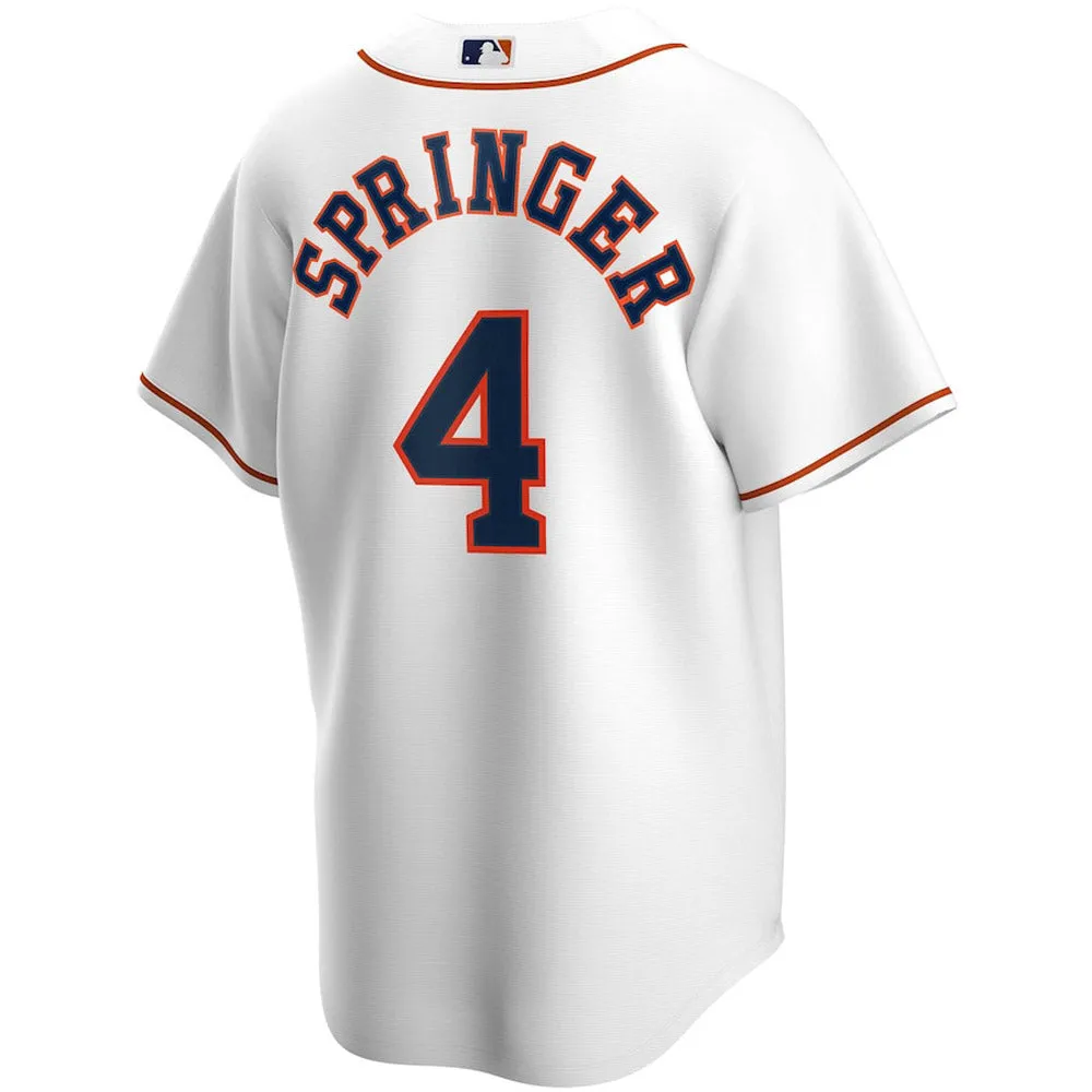 Youth Houston Astros George Springer Replica Home Jersey - White