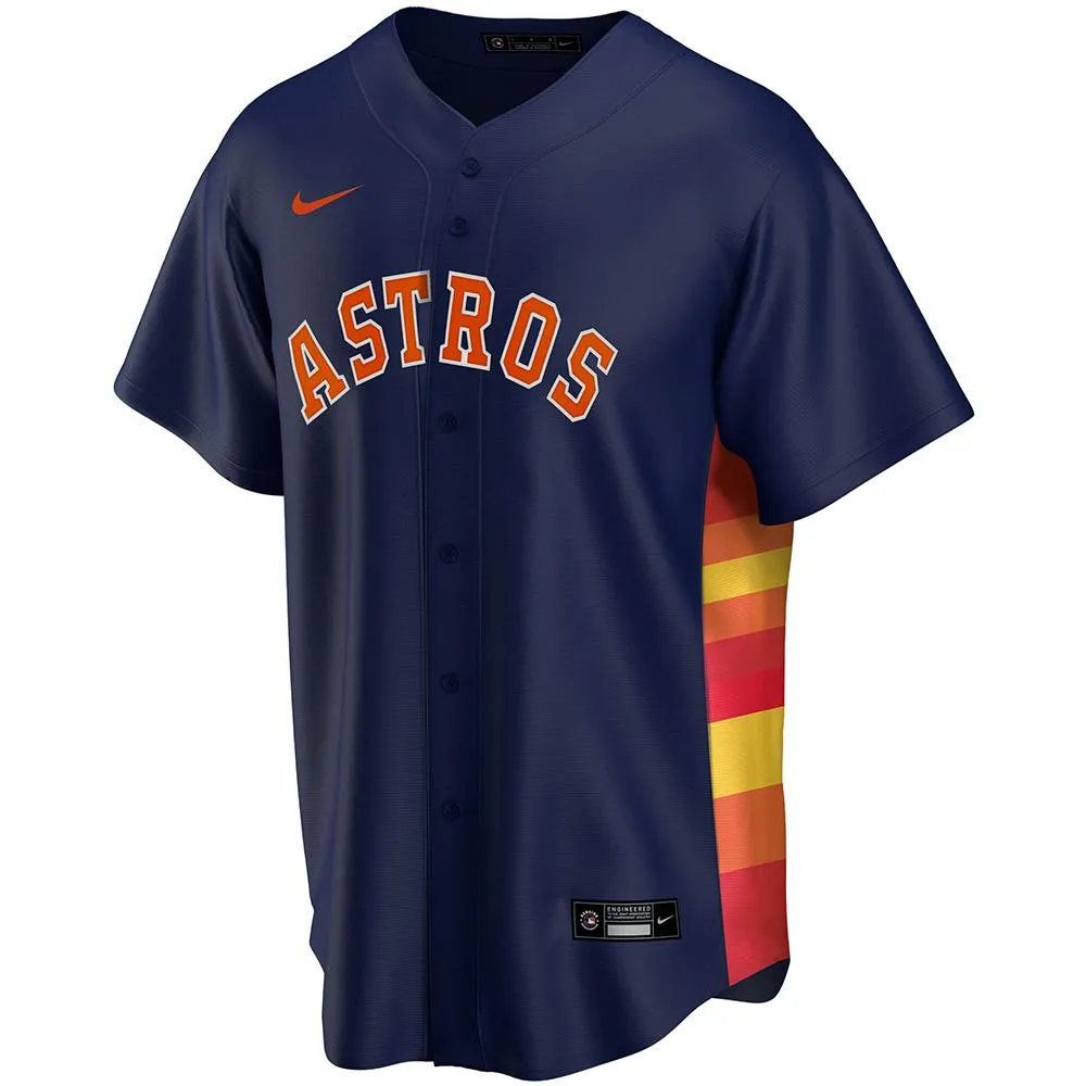 Youth Houston Astros Jose Altuve Cool Base Replica Jersey Navy