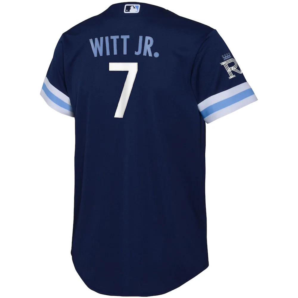 Youth Kansas City Royals Bobby Witt Jr. City Connect Replica Jersey - Navy