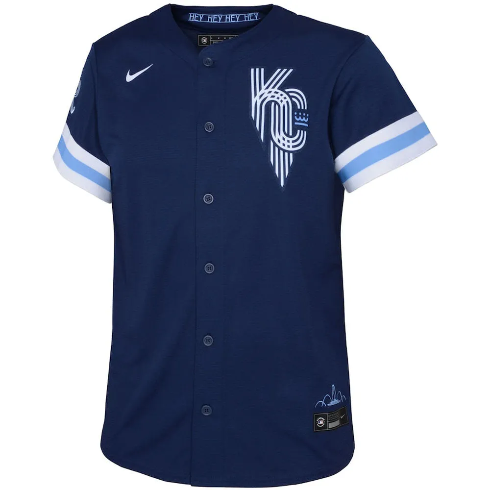 Youth Kansas City Royals Bobby Witt Jr. City Connect Replica Jersey - Navy