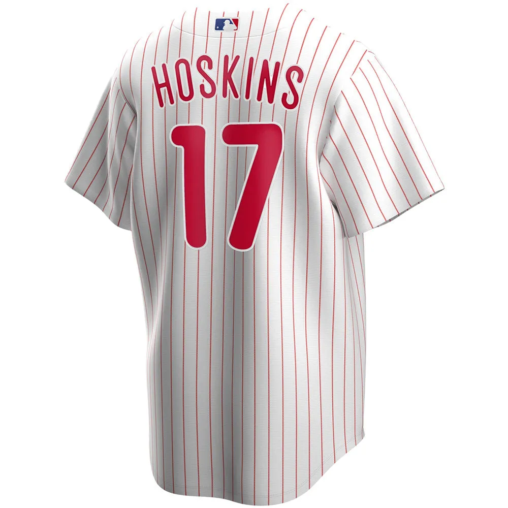 Youth Philadelphia Phillies Rhys Hoskins Home Player Jersey - White