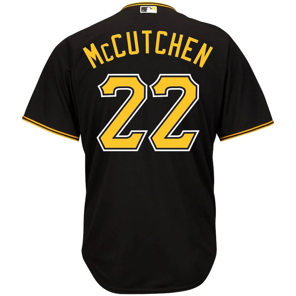 Youth Pittsburgh Pirates Andrew McCutchen Cool Base Replica Alternate Jersey - Black