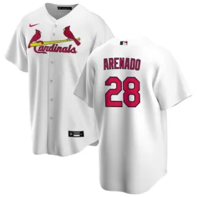 Youth St. Louis Cardinals Nolan Arenado Cool Base Jersey White